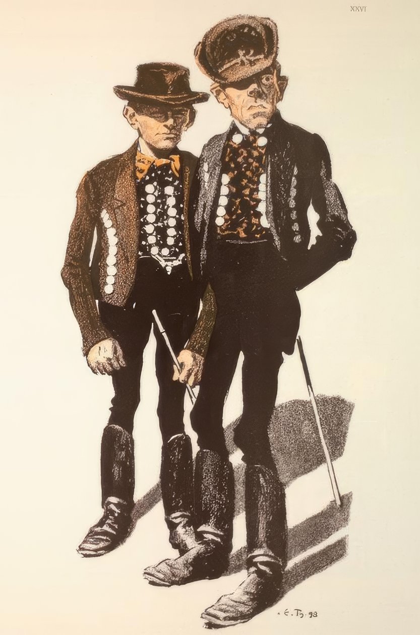 Koneser. Ty, Loisl, spójrz cześć, idź do mojego doradcy. autorstwa Eduard Thöny