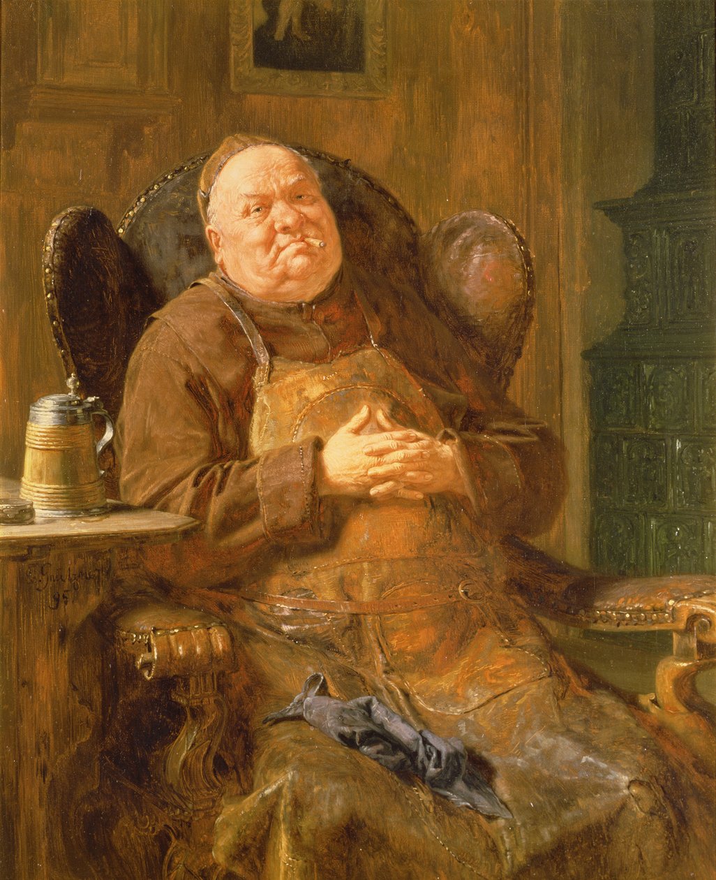 Cichy dym, 1895 autorstwa Eduard von Grutzner