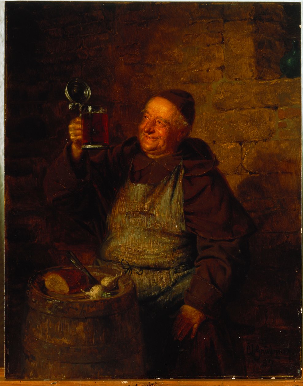 W klasztornym ogrodzie autorstwa Eduard von Grutzner