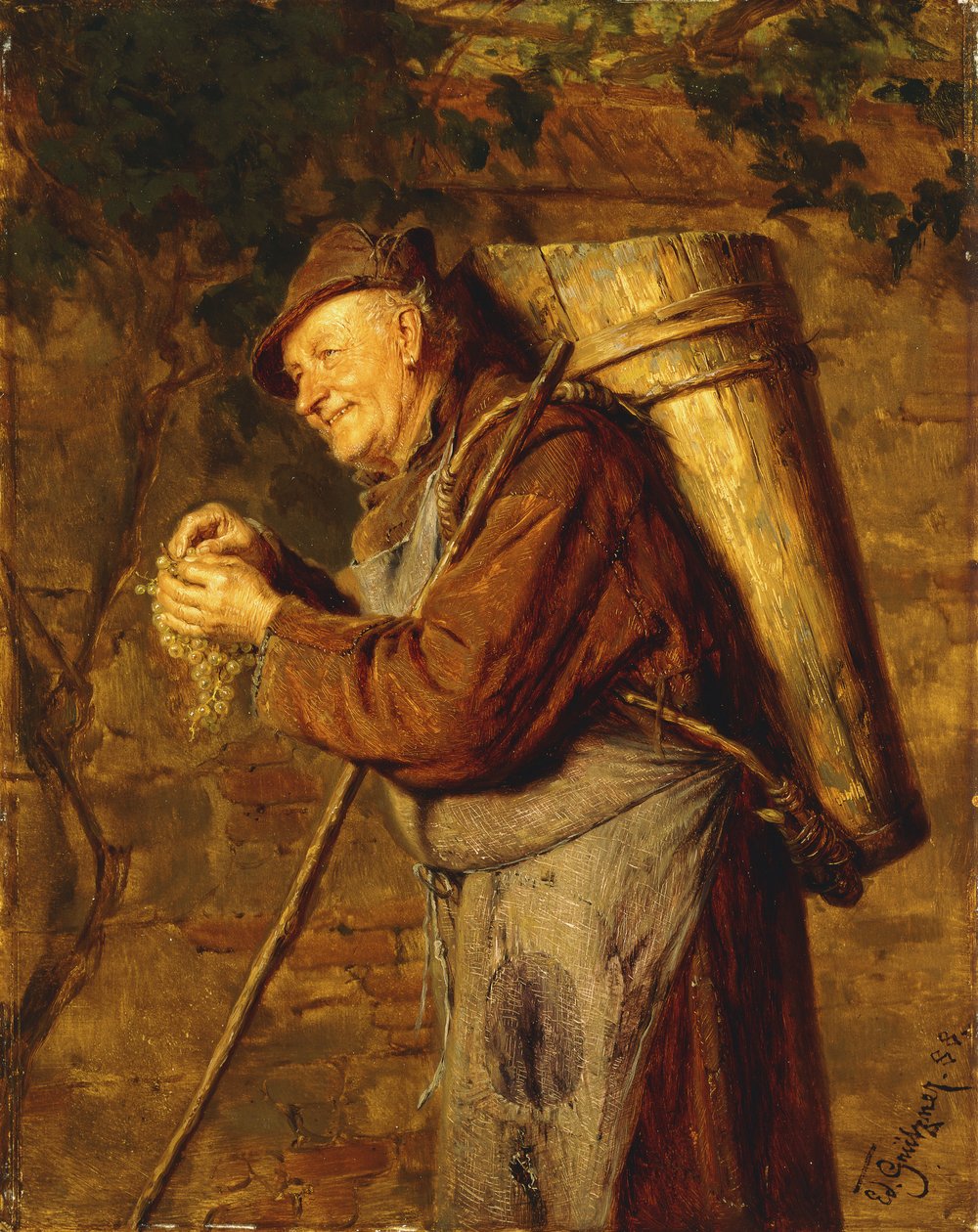 Produkty klasztorne, 1888 autorstwa Eduard von Grutzner
