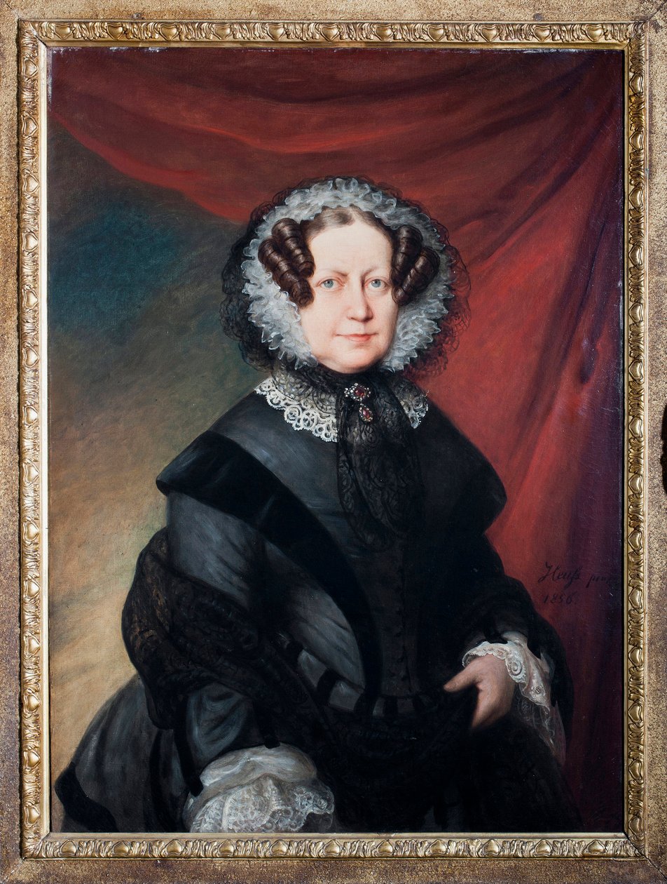 Portret Artemisia Negrone Brignole-Sale (Brignole Sale), matki księżnej Galliera Maria Brignole Sale de Ferrari Obraz Eduarda von Heussa (1808-1880) Geny, nowe muzea uliczne autorstwa Eduard von Heuss