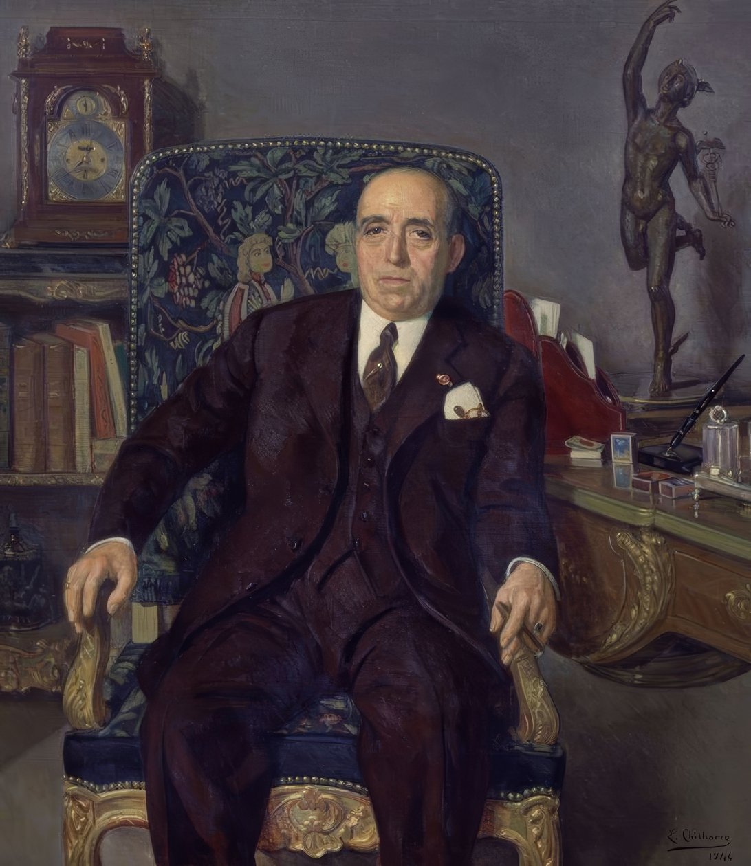 Portret Ildefonso Fierro autorstwa Eduardo Chicharro y Agüera