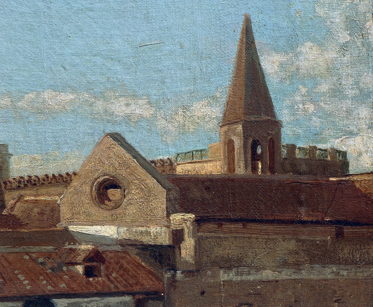 Taras, Edoardo Dalbono (1841-1915), olej na desce, 45x30 cm. Szczegół. autorstwa Eduardo Dalbono