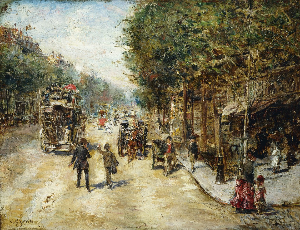 Grands Boulevards, Paryż, autorstwa Eduardo Leon Garrido
