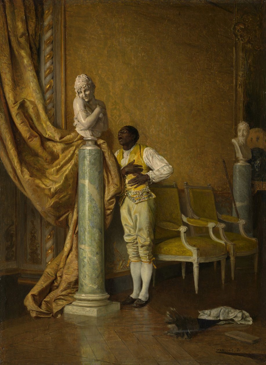 Miłość platońska, 1870 autorstwa Eduardo Zamacois y Zabala