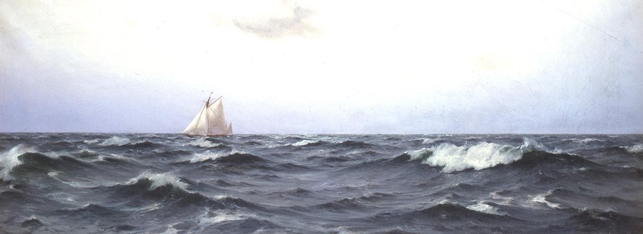 Walkiria II przez Atlantyk, ok. 1893 autorstwa Eduardo de Martino