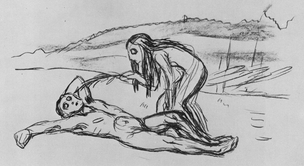 Alfa i Omega autorstwa Edvard Munch