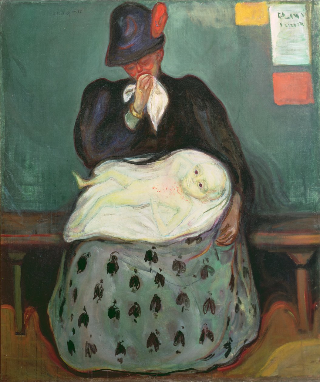 Dziedziczenie, 1897-99 autorstwa Edvard Munch