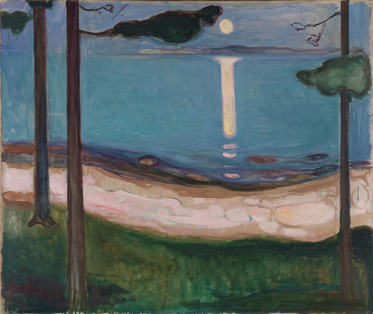 światło księżyca autorstwa Edvard Munch