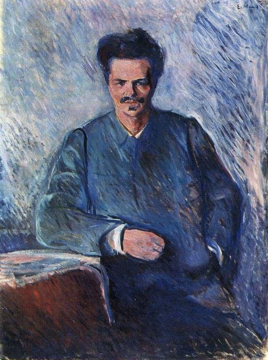 Portret Augusta StrindbergaPortret Augusta Strindbergna autorstwa Edvard Munch