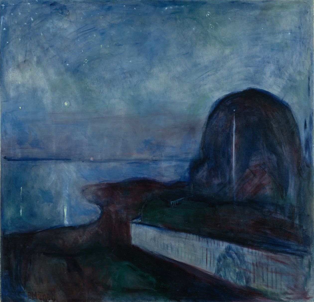 Gwieździsta noc autorstwa Edvard Munch