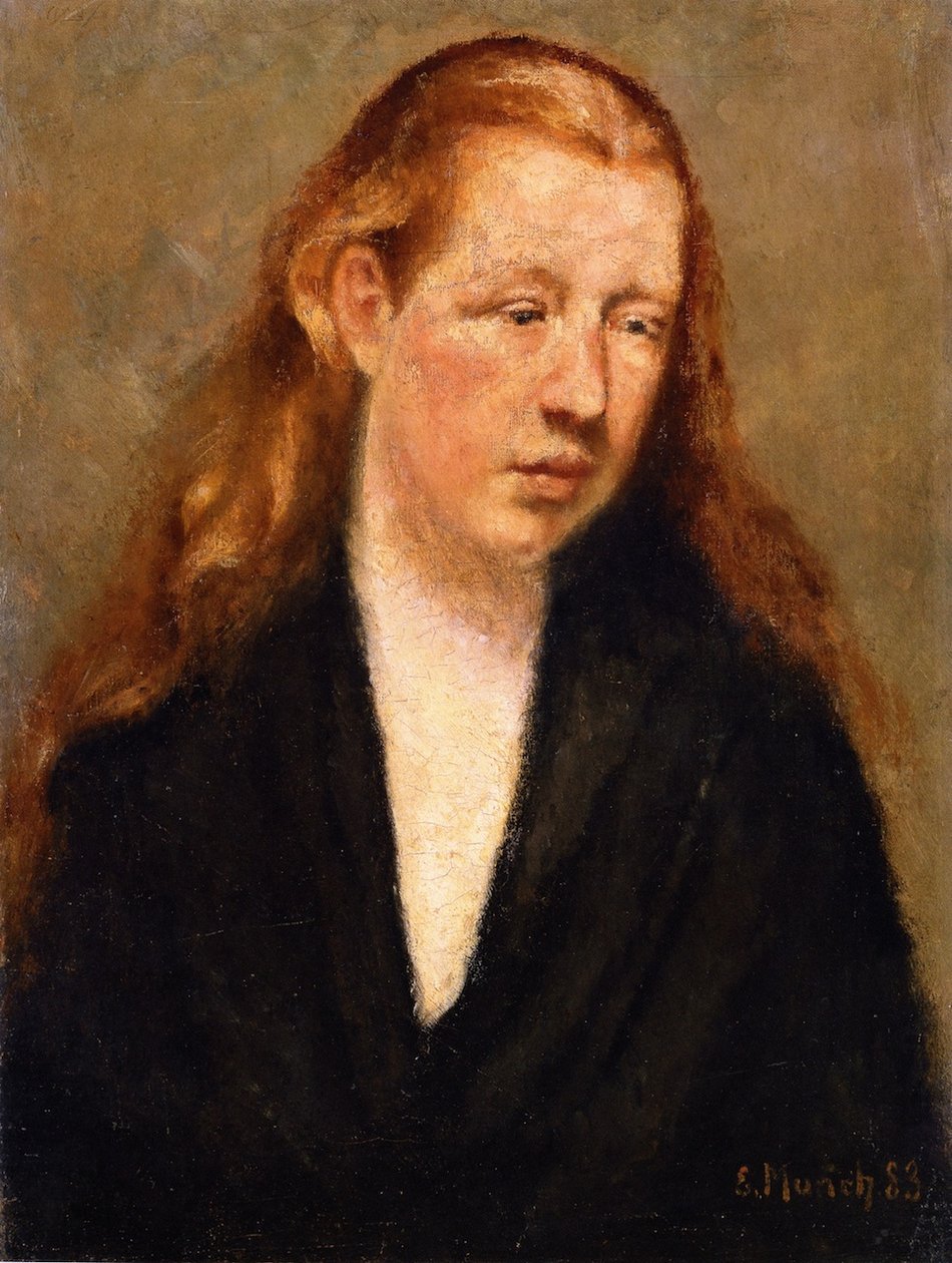 Studium głowy autorstwa Edvard Munch