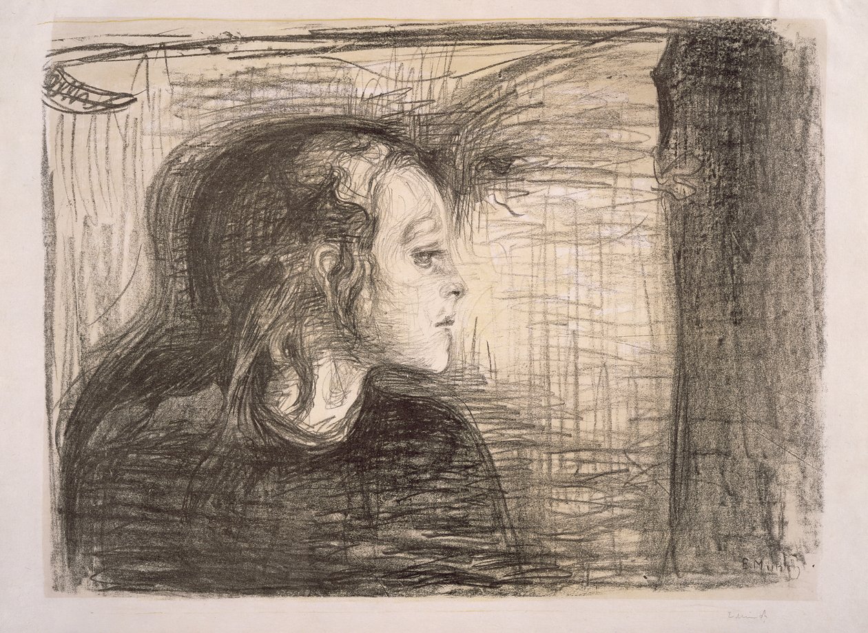 Chora dziewczyna autorstwa Edvard Munch