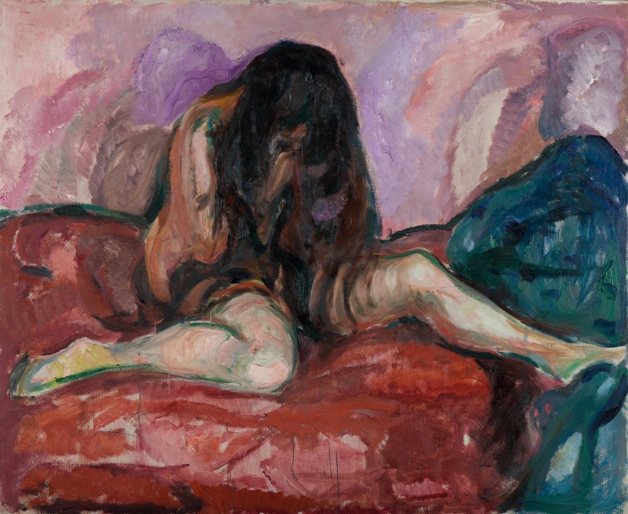 Płaczący akt autorstwa Edvard Munch