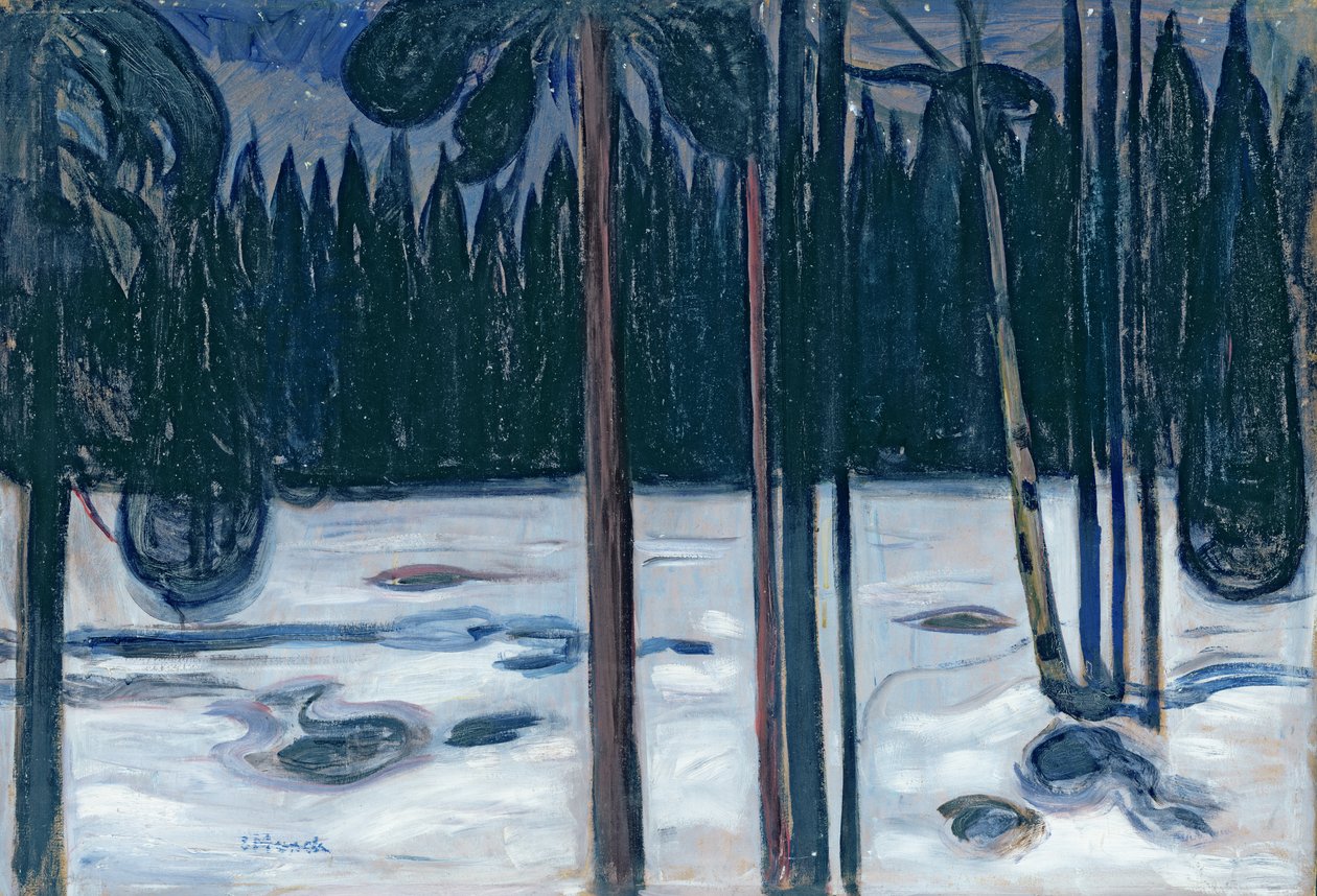 Zimowy krajobraz autorstwa Edvard Munch