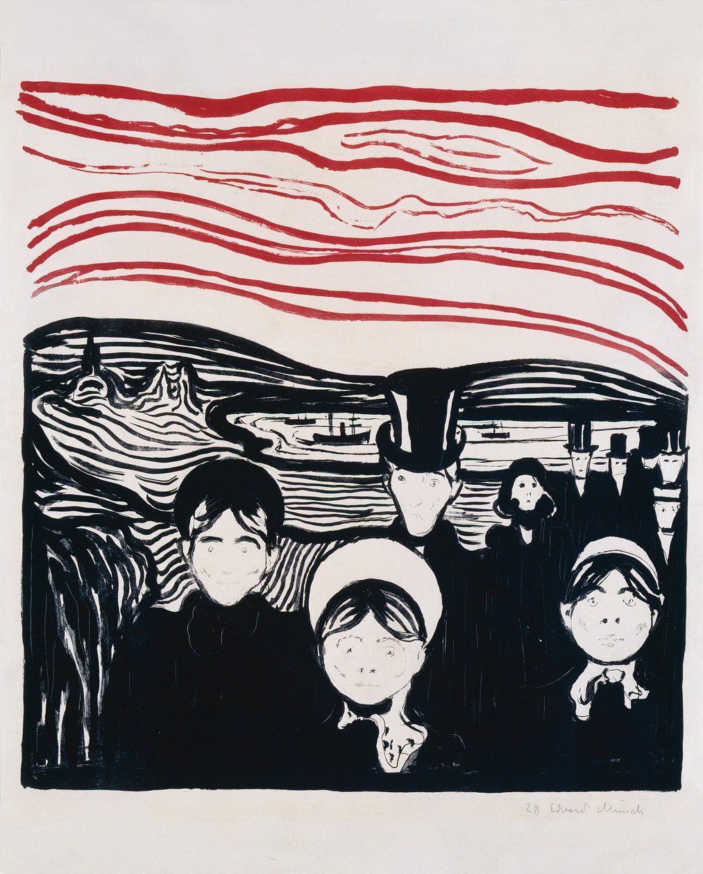 uczucie strachu autorstwa Edvard Munch