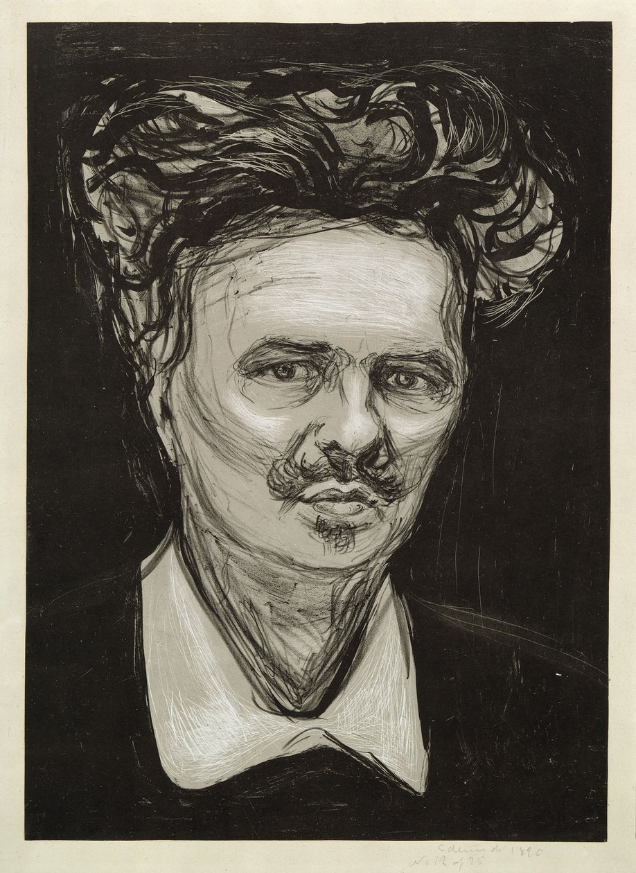 August Strindberg autorstwa Edvard Munch