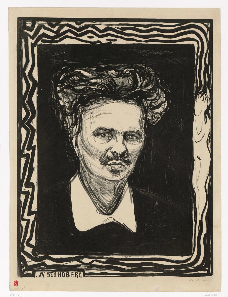 August Strindberg autorstwa Edvard Munch