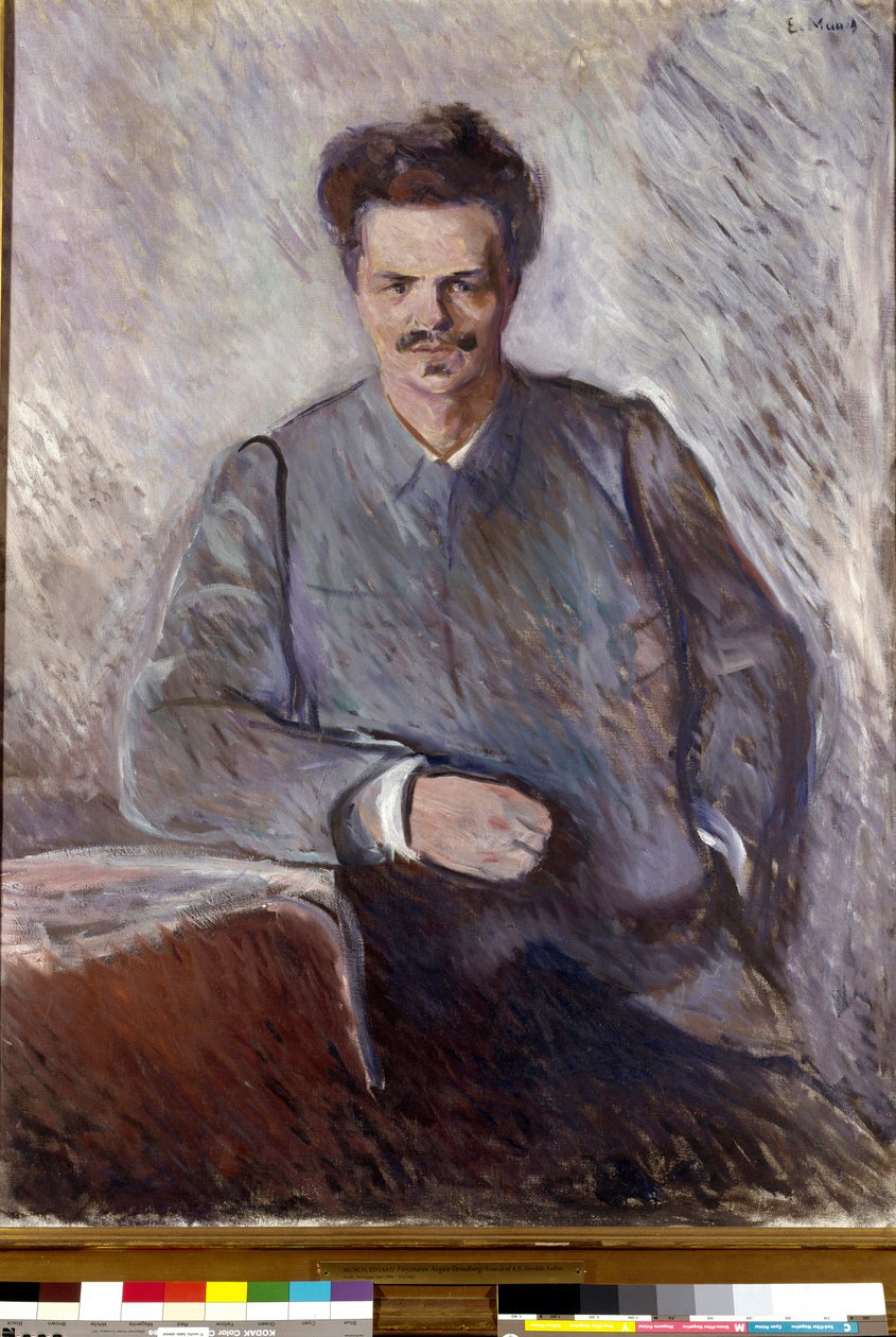 August Strindberg Portret szwedzkiego dramaturga i malarza Augusta Strindberga (1849-1912). Obraz Edvarda Muncha (1863-1944) autorstwa Edvard Munch