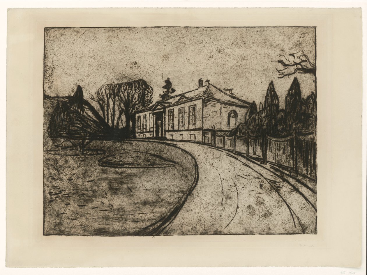 Z albumu „Z domu Maxa Linde’a”: Dom autorstwa Edvard Munch