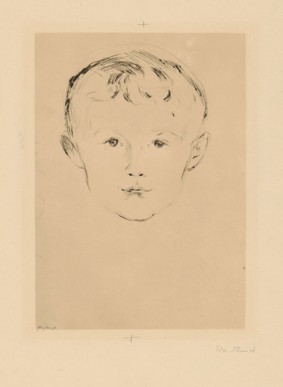 Z albumu „Z domu Maxa Linde’a”: Theodor Linde autorstwa Edvard Munch
