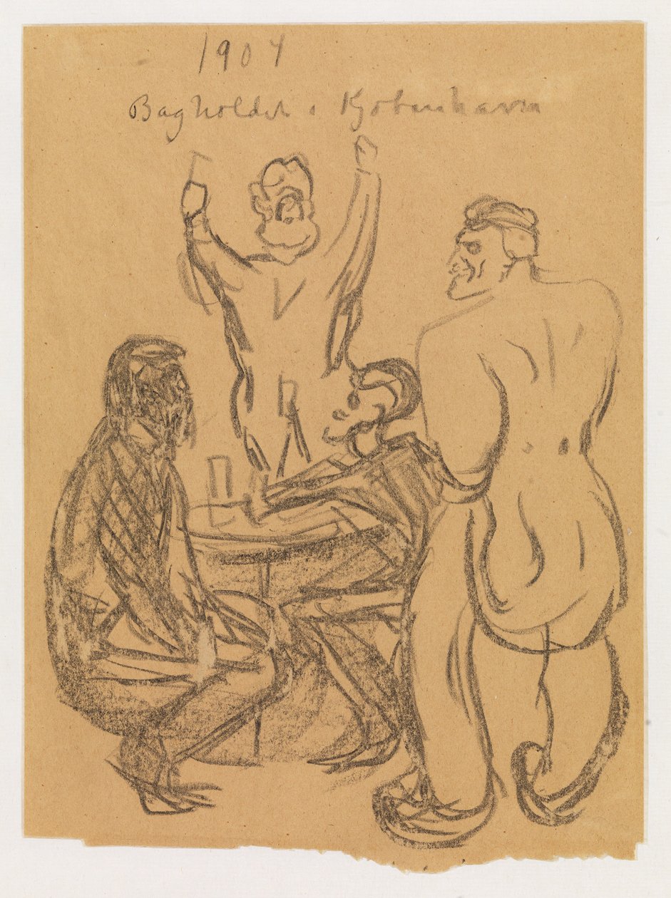 Zasadzka w Kopenhadze autorstwa Edvard Munch