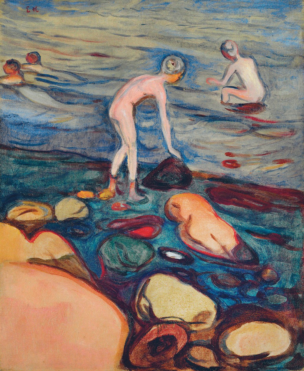 Kąpiących się autorstwa Edvard Munch