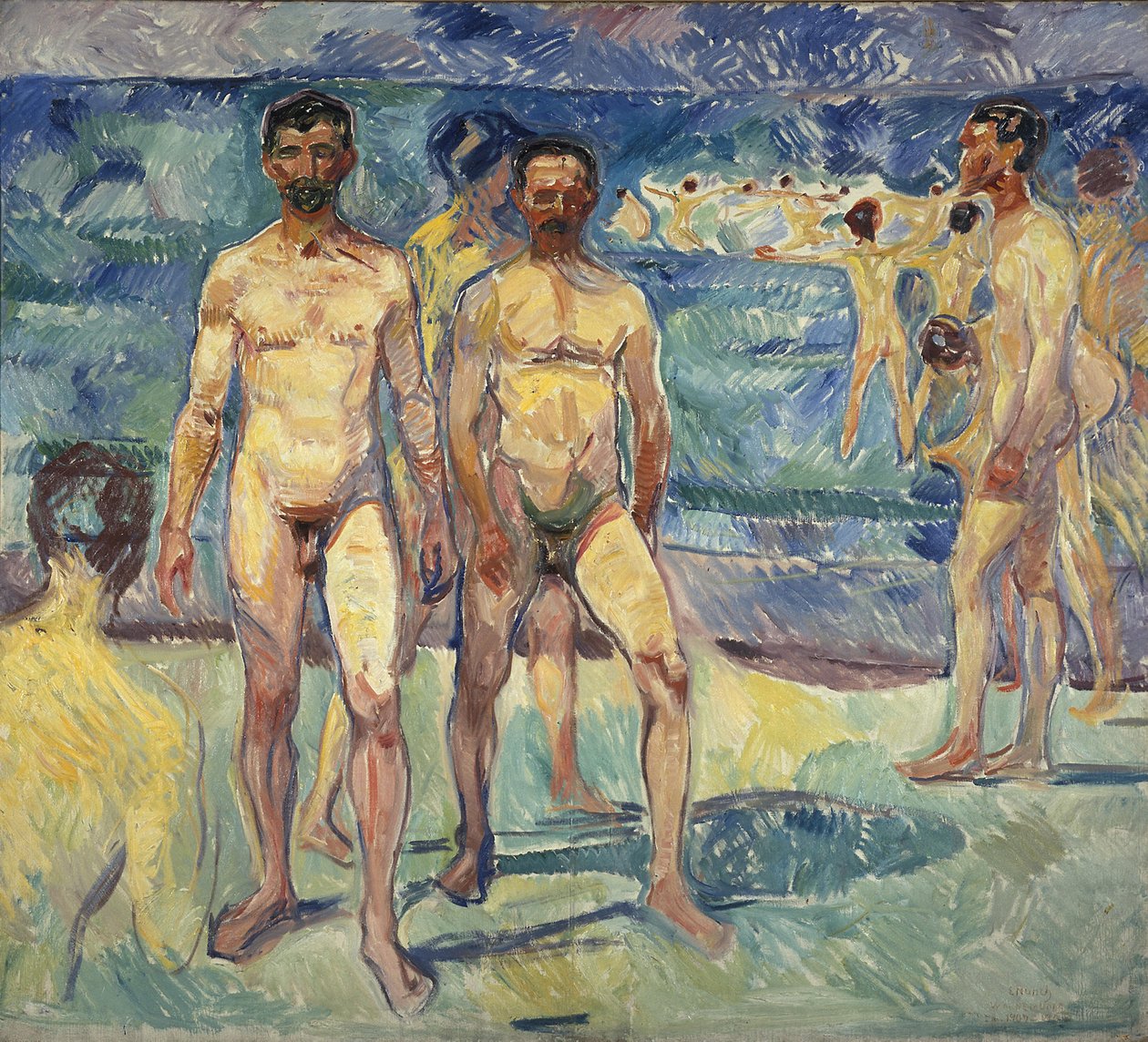 Kąpiel mężczyzn autorstwa Edvard Munch