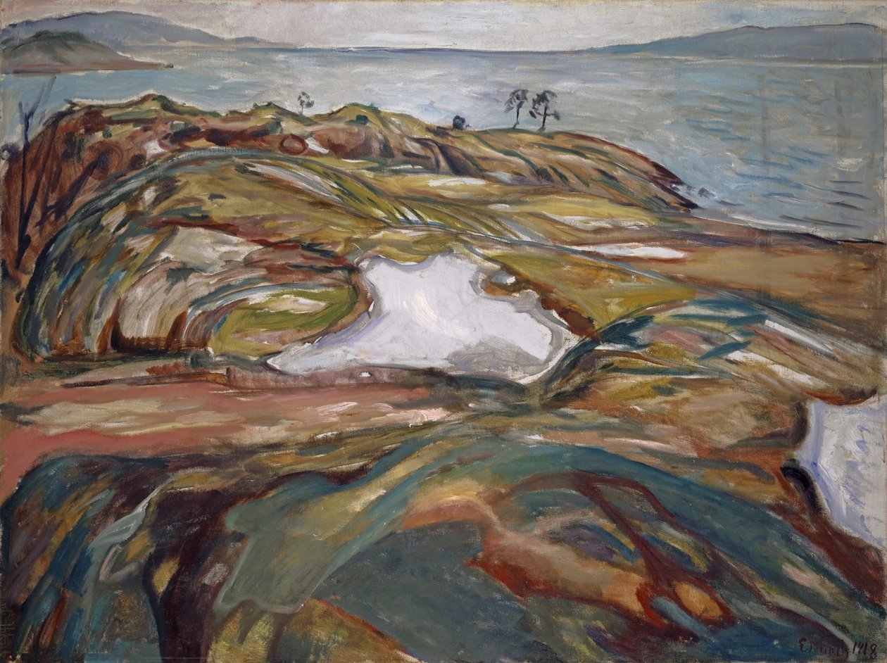 Krajobraz nadmorski, 1918 autorstwa Edvard Munch