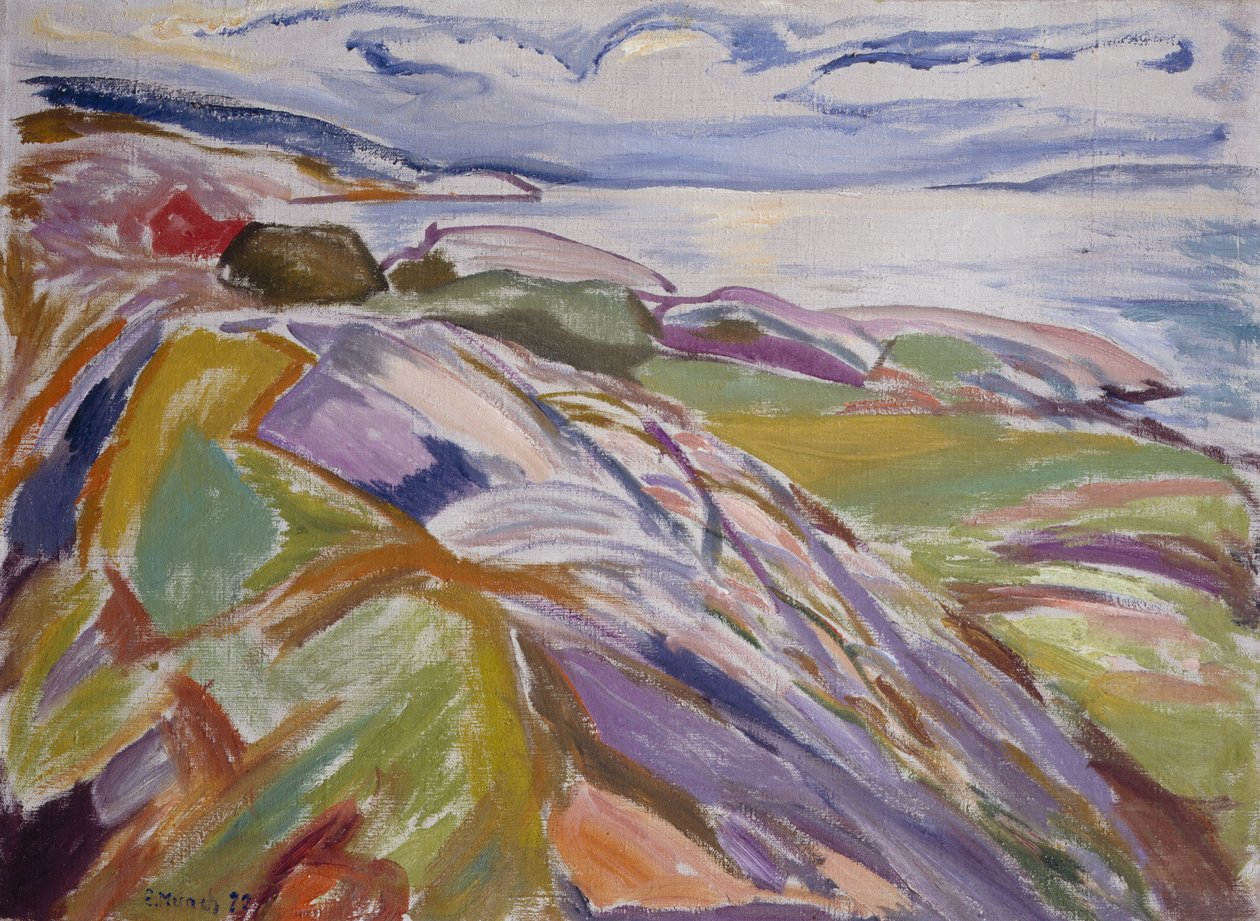 Krajobraz wybrzeża, Hvitsten autorstwa Edvard Munch