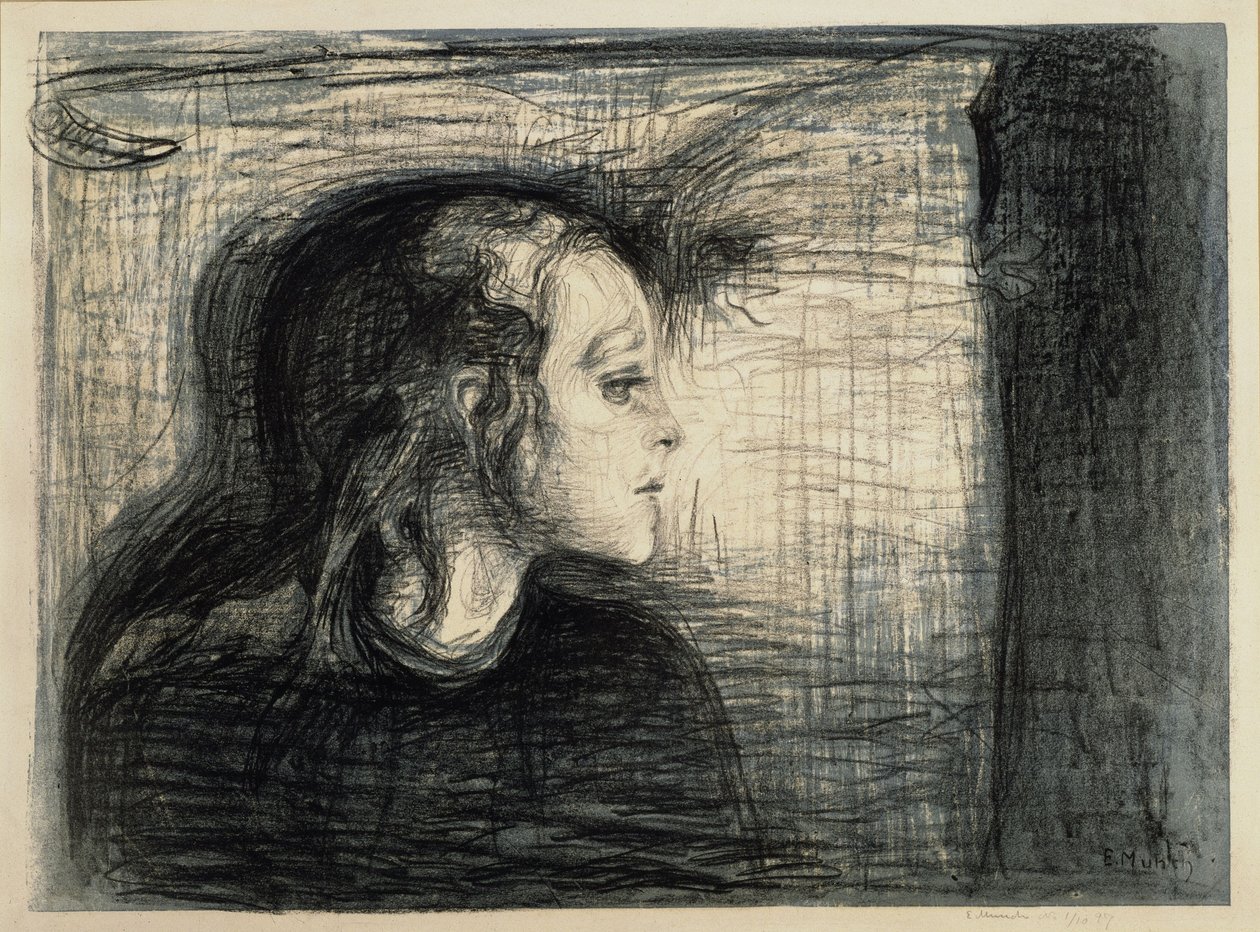 Chore dziecko I autorstwa Edvard Munch