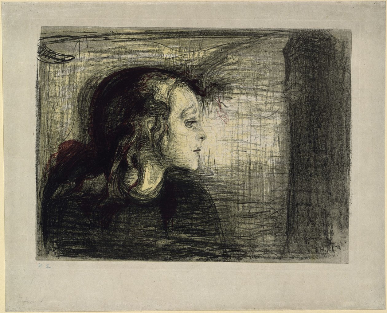 Chore dziecko I autorstwa Edvard Munch