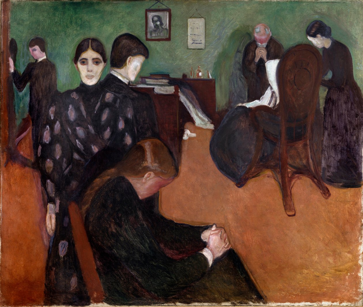 Śmierć w izbie chorych Obraz Edvarda Muncha (1863-1944) autorstwa Edvard Munch