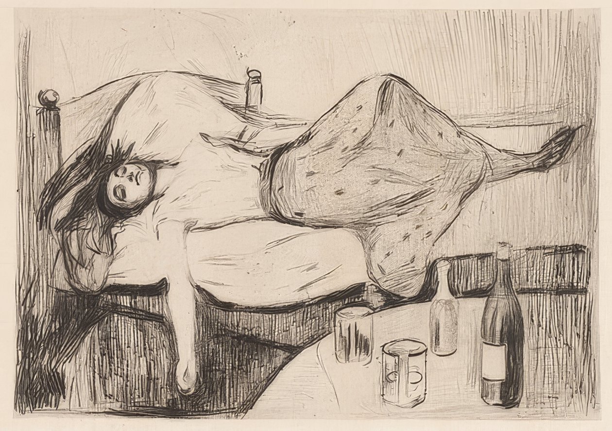 Dzień później. 1894 autorstwa Edvard Munch