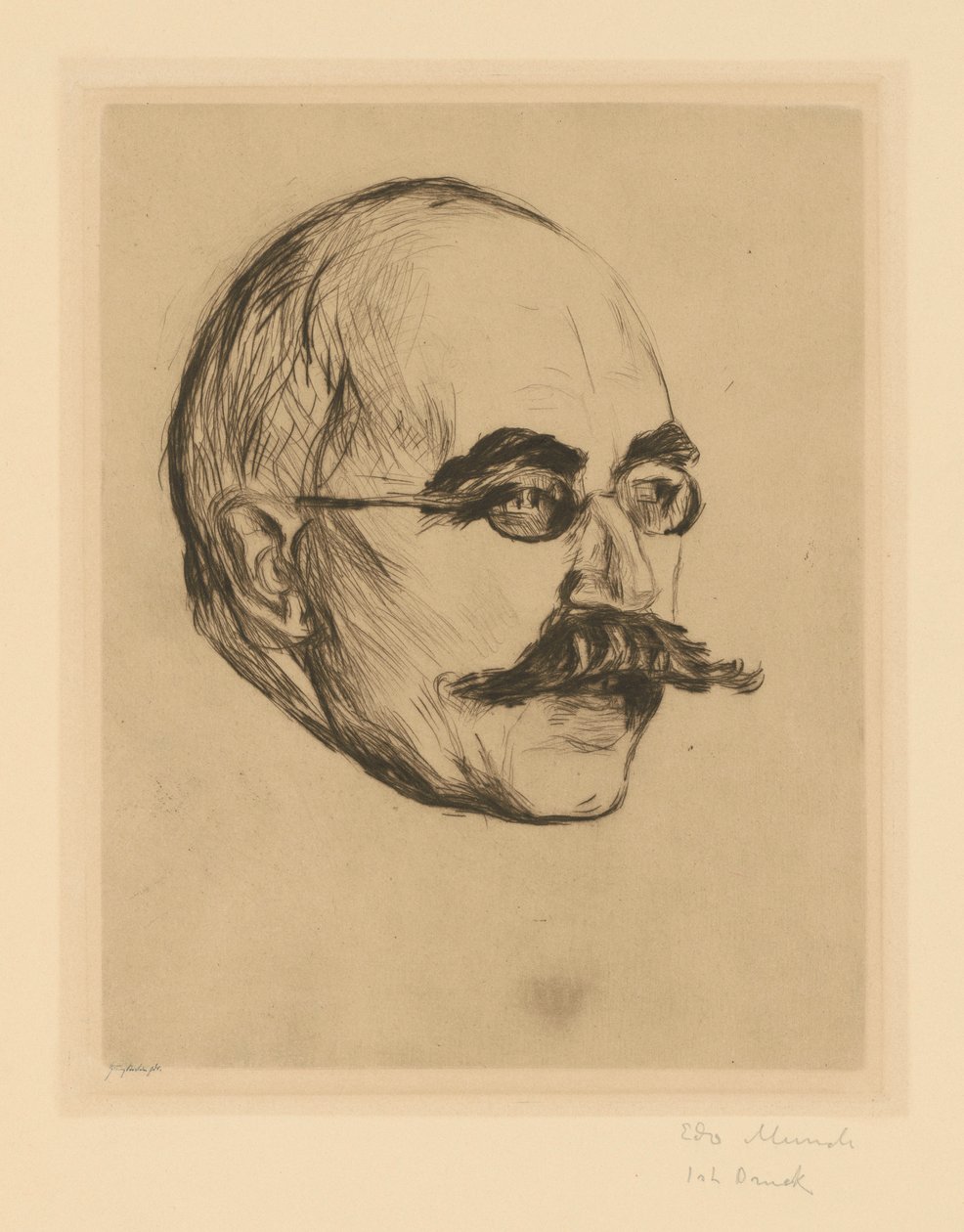 dr Gustav Schiefler autorstwa Edvard Munch