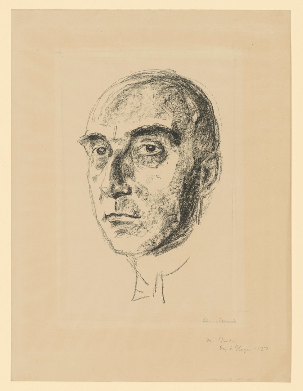 Dr Ludwig Justi autorstwa Edvard Munch