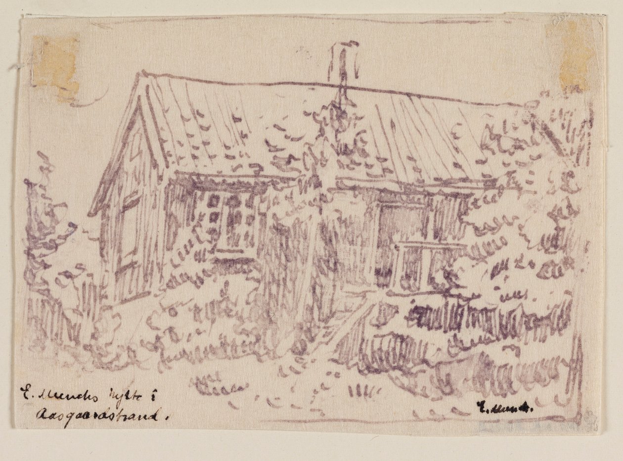 Domek Edvarda Muncha w Åsgårdstrand autorstwa Edvard Munch