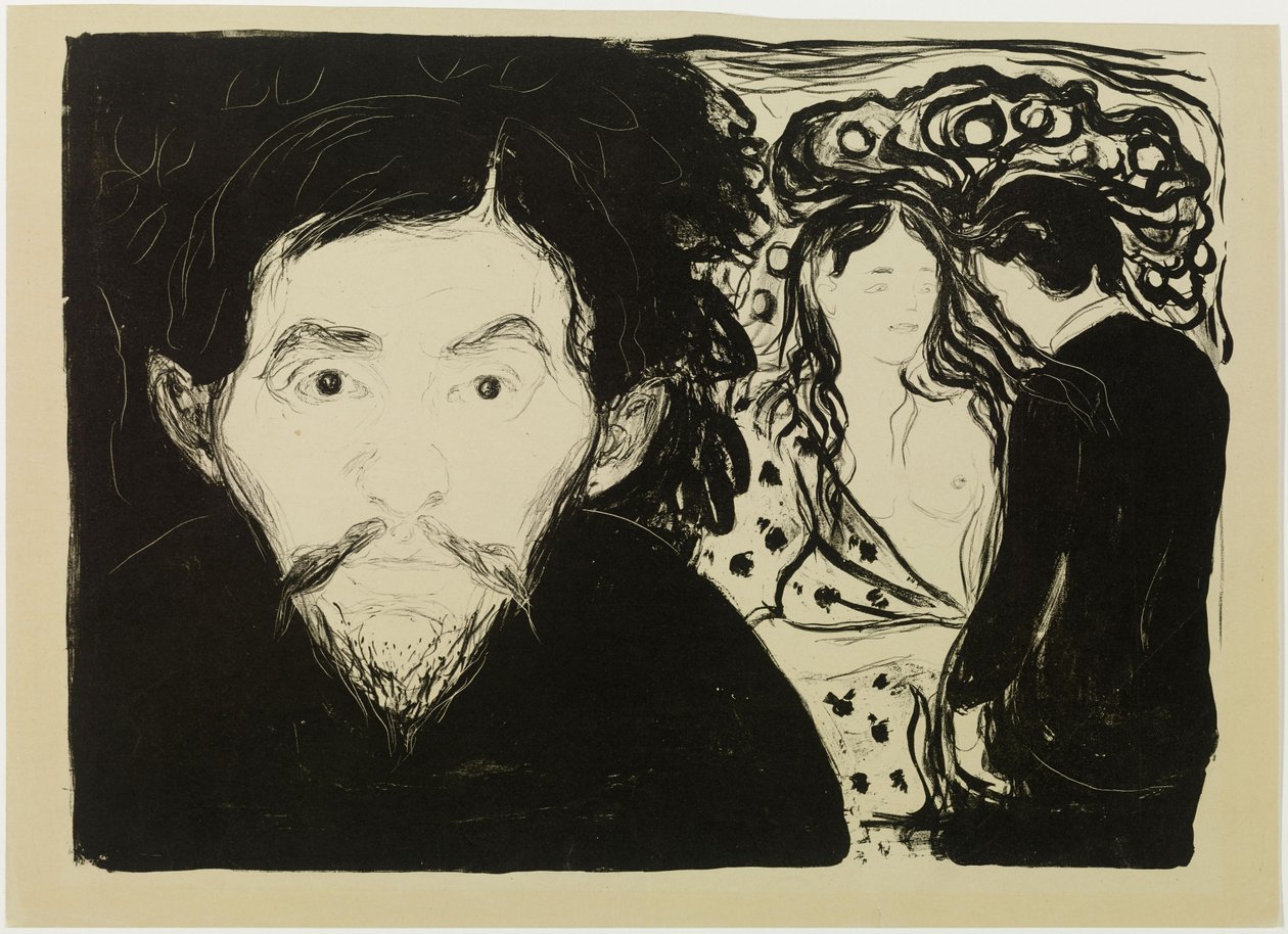Zazdrość (mała) autorstwa Edvard Munch