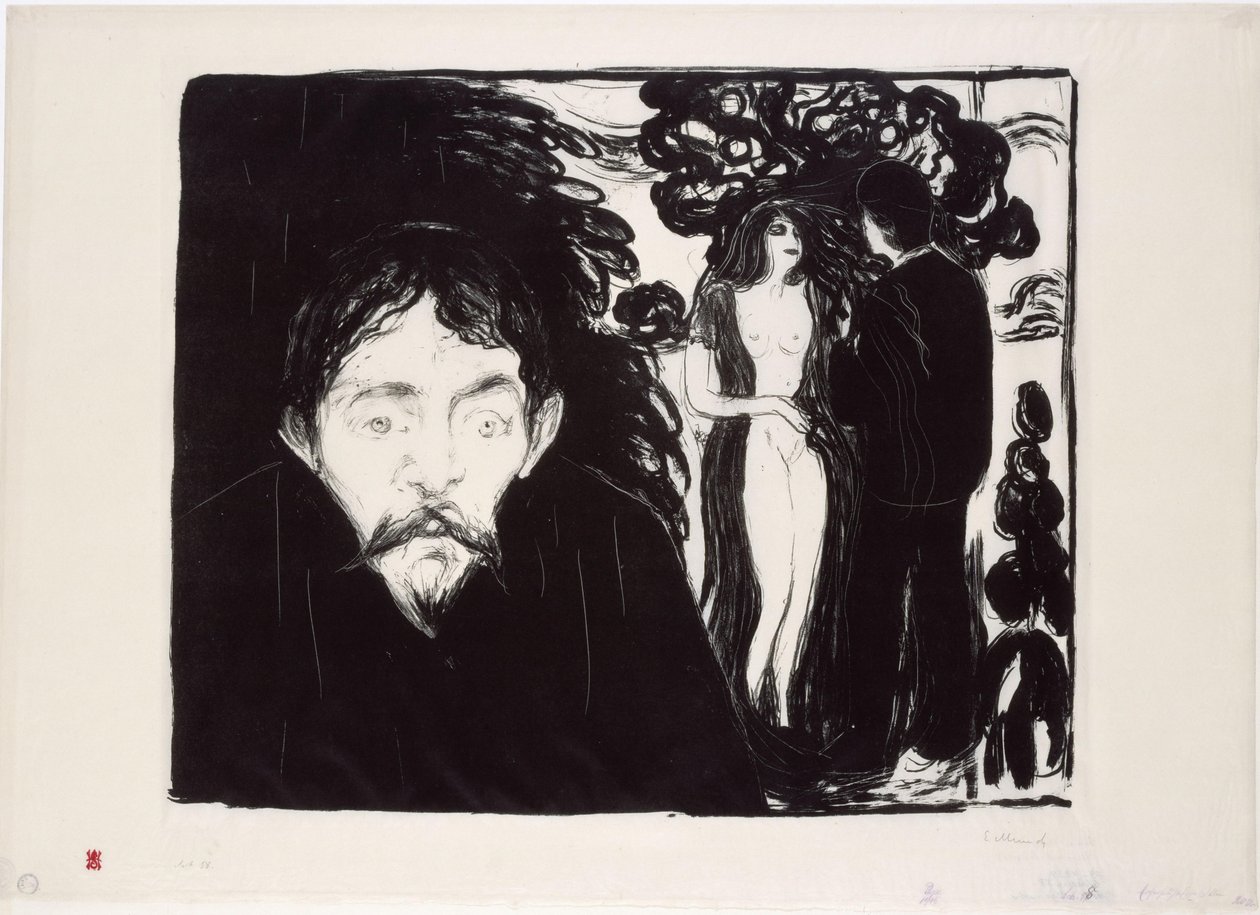 Zazdrość II (duża) autorstwa Edvard Munch