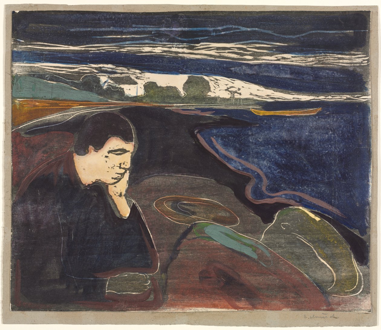 Wieczór, Melancholia I autorstwa Edvard Munch