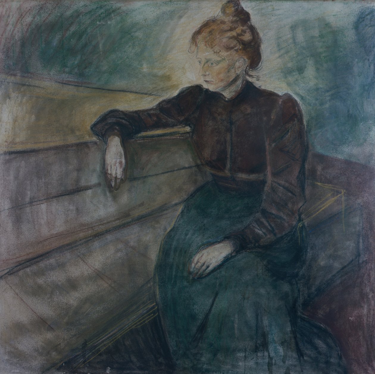 Portret kobiety autorstwa Edvard Munch