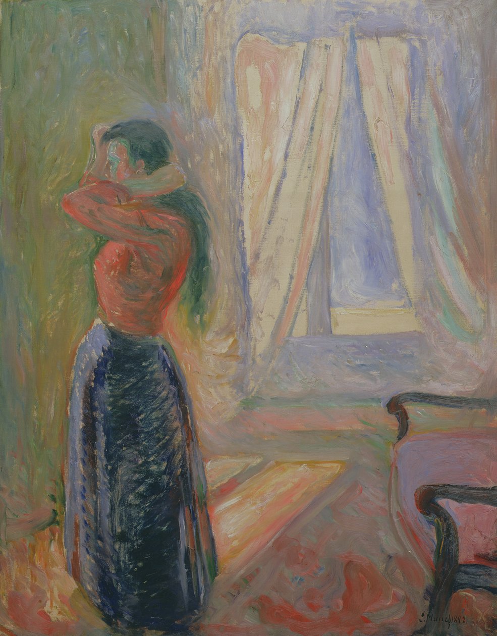 Kobieta przy toalecie, 1892 autorstwa Edvard Munch