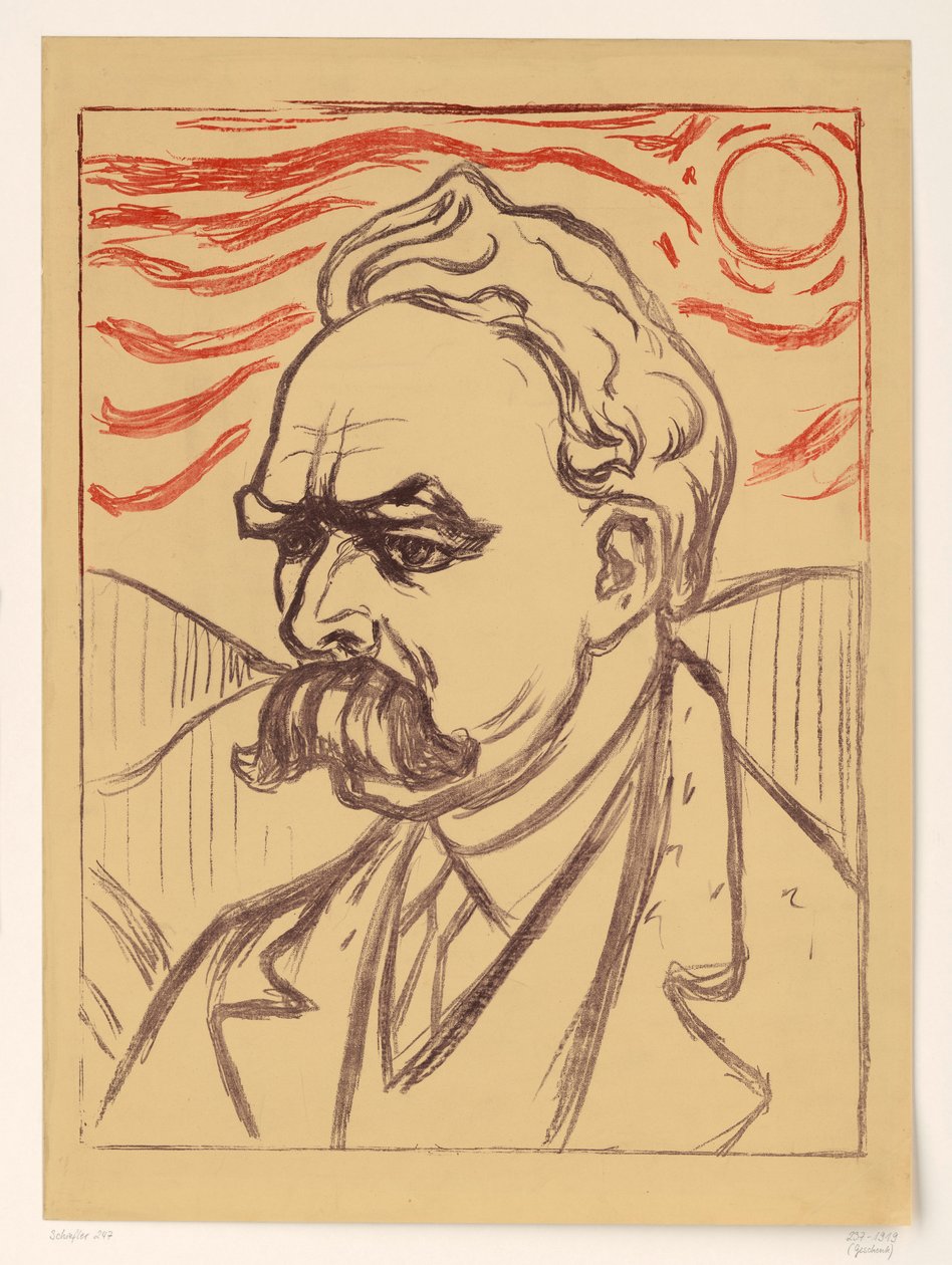 Friedrich Nietzsche autorstwa Edvard Munch