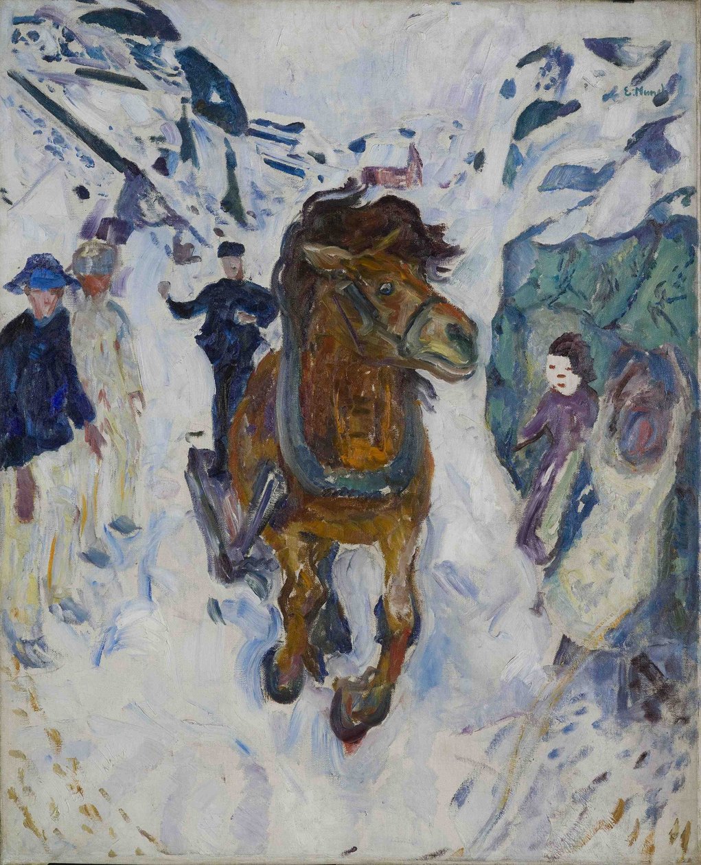 Galopujący koń autorstwa Edvard Munch