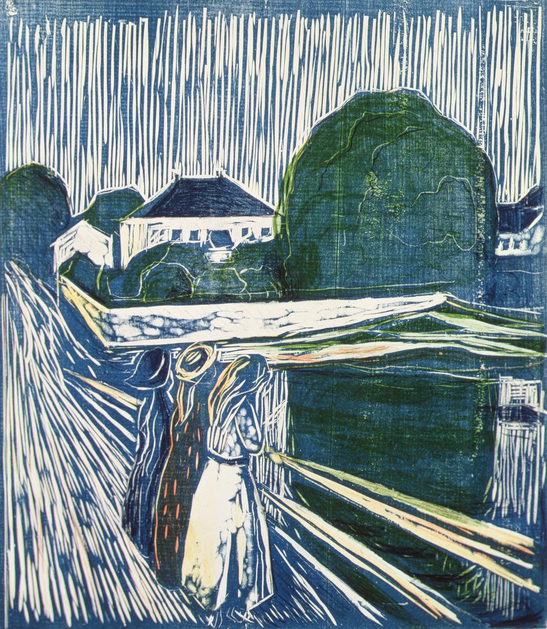 Dziewczyny na moście autorstwa Edvard Munch
