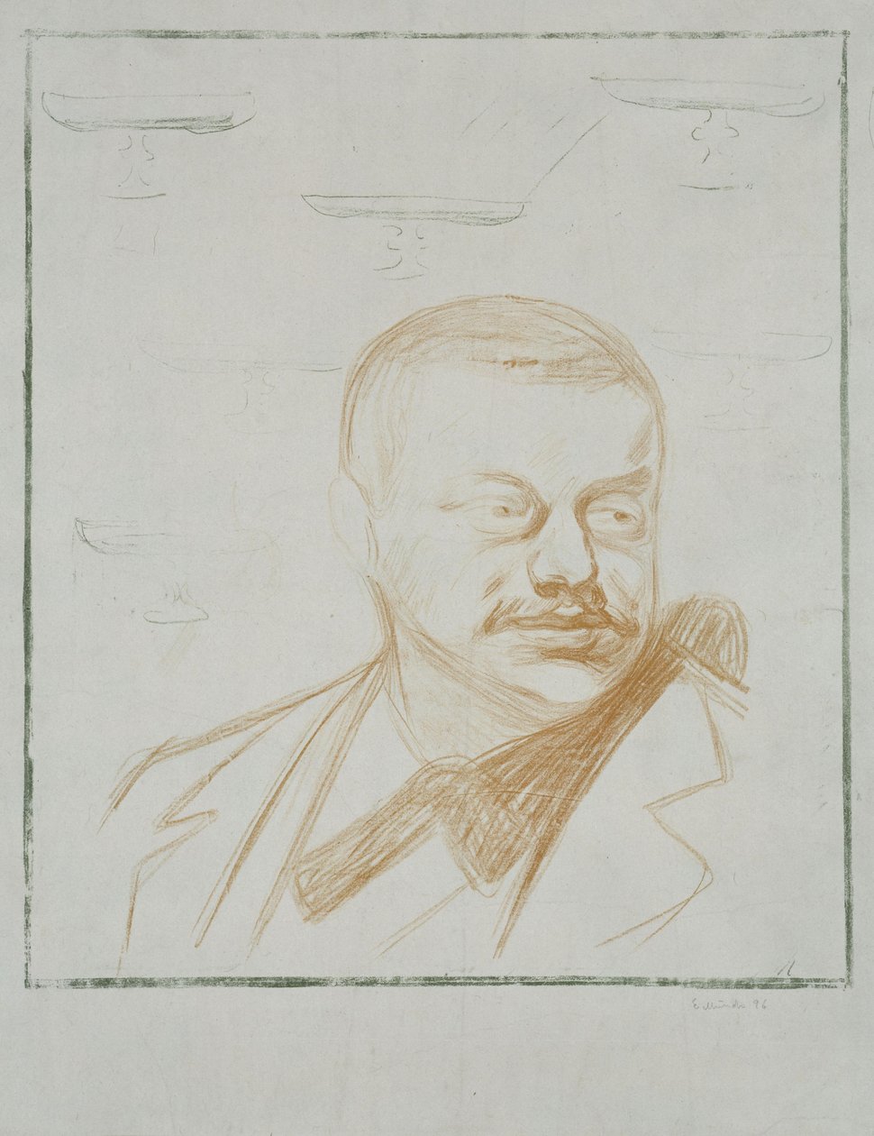 Gunnar Heiberg autorstwa Edvard Munch