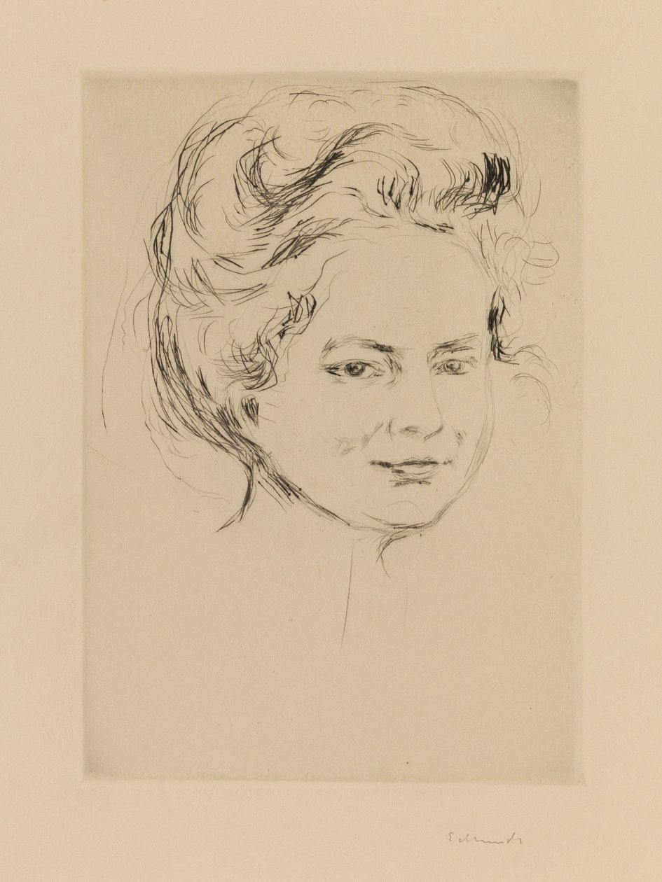 Głowa dziewczynki autorstwa Edvard Munch