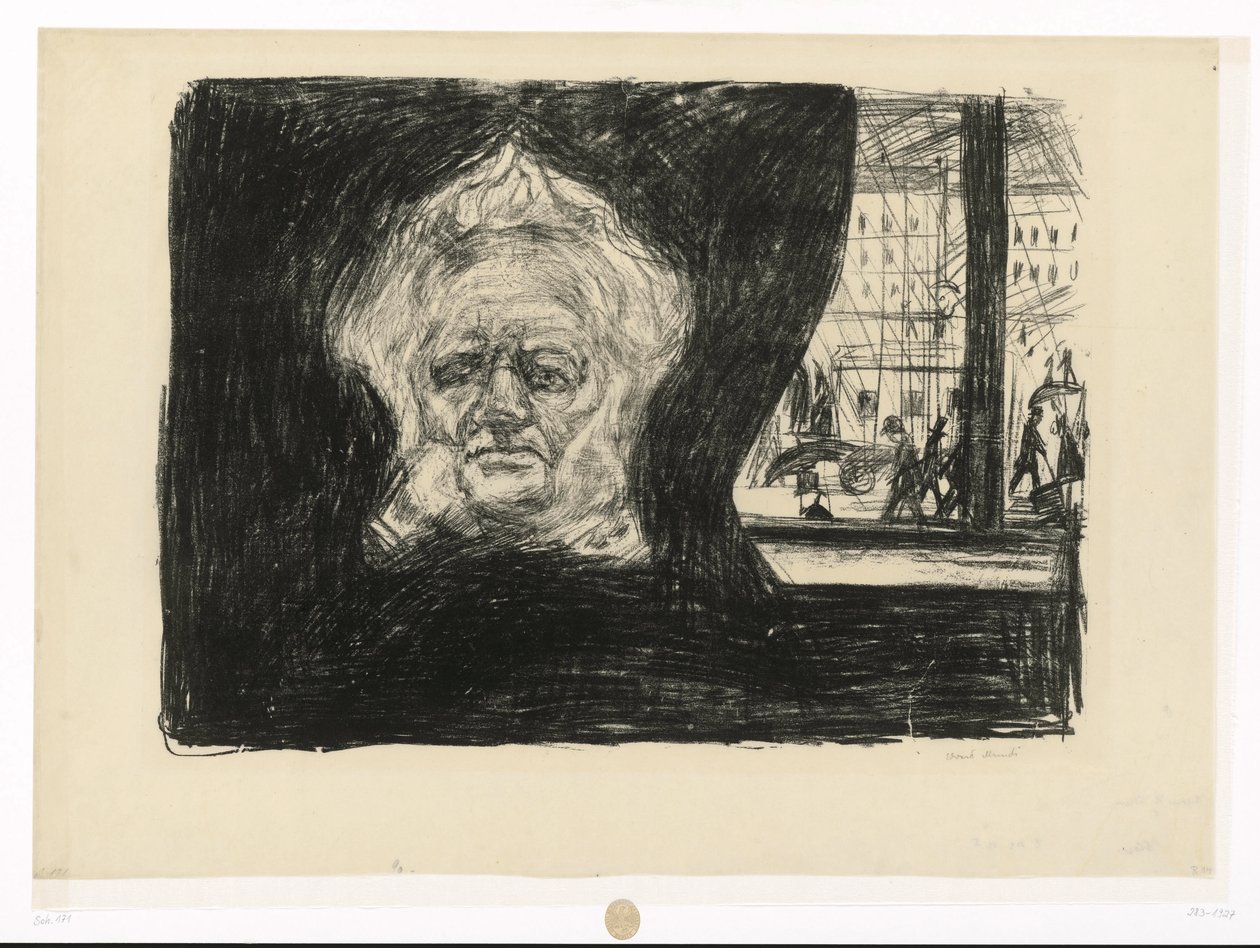 Henrik Ibsen w kawiarni Grand Hotelu autorstwa Edvard Munch