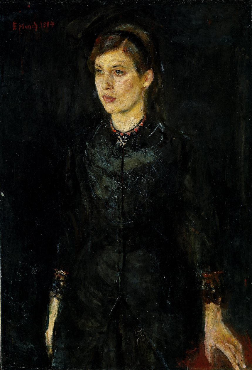 Inger Munch w czerni autorstwa Edvard Munch