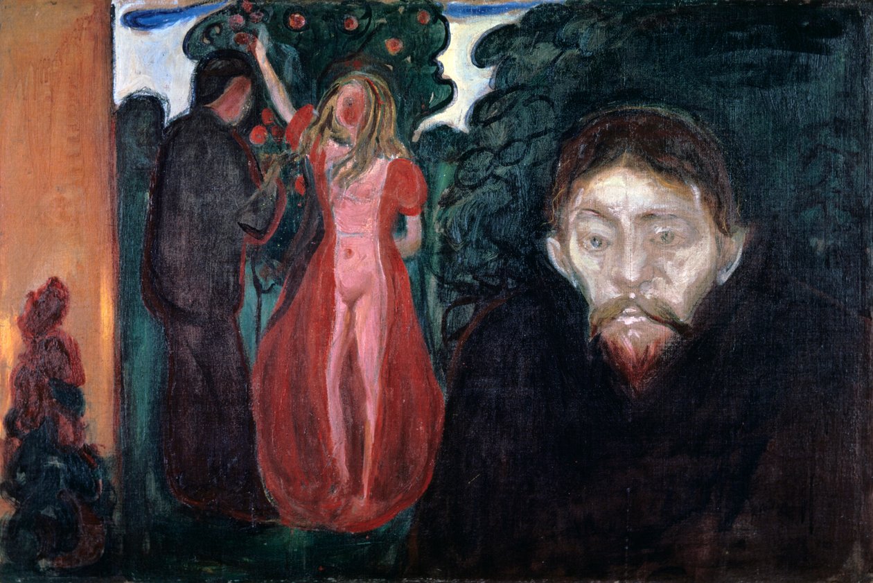 Zazdrość,1895 autorstwa Edvard Munch